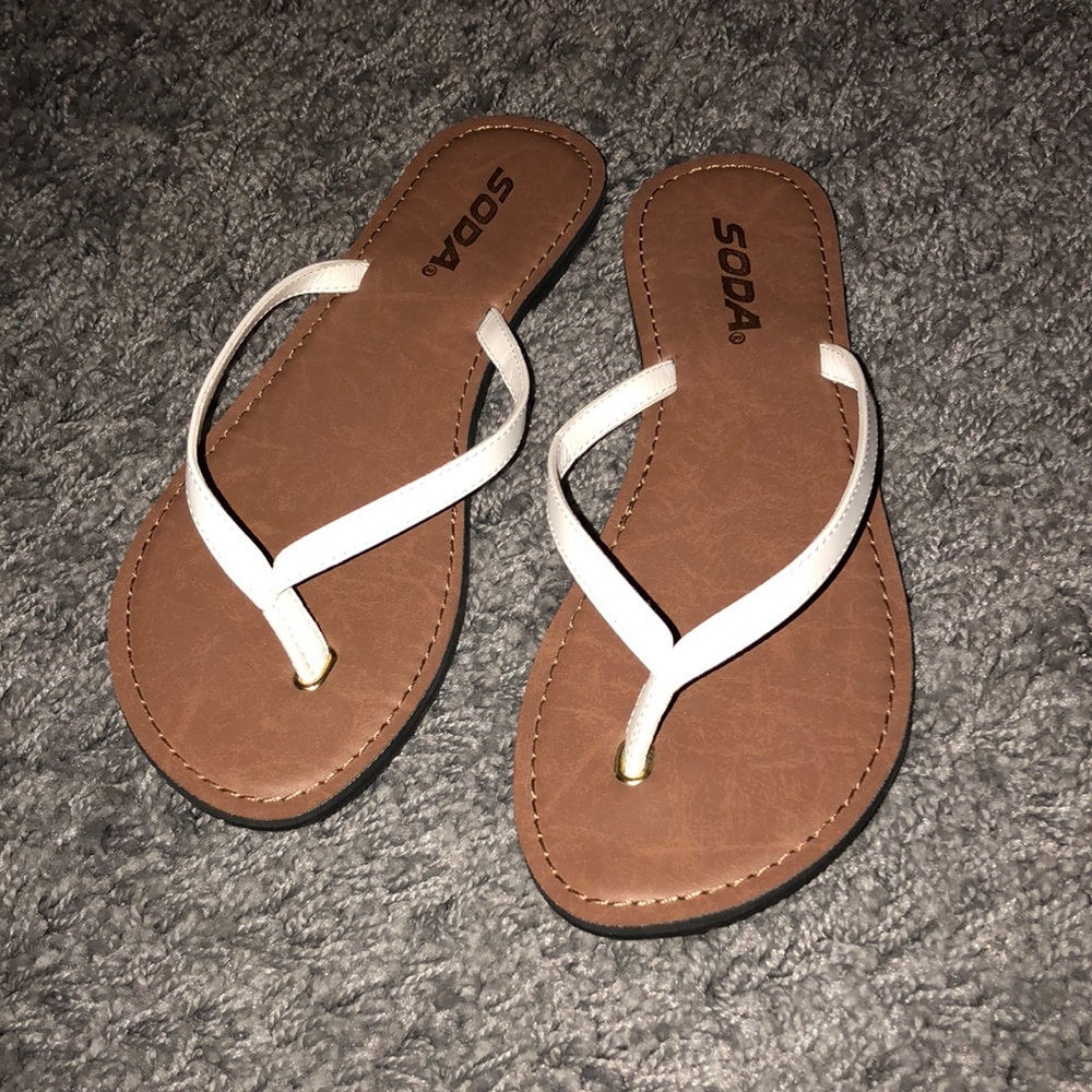 Sandals.